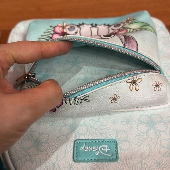 Loungefly Disney Lilo And Stitch Hibiscus Flowers Sketch Mini Backpack - Picture 4 of 11